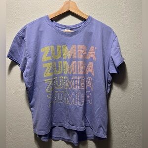 Zumba T-shirt. Lavender Size Medium. Good condition